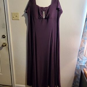 Womens plus purple dress